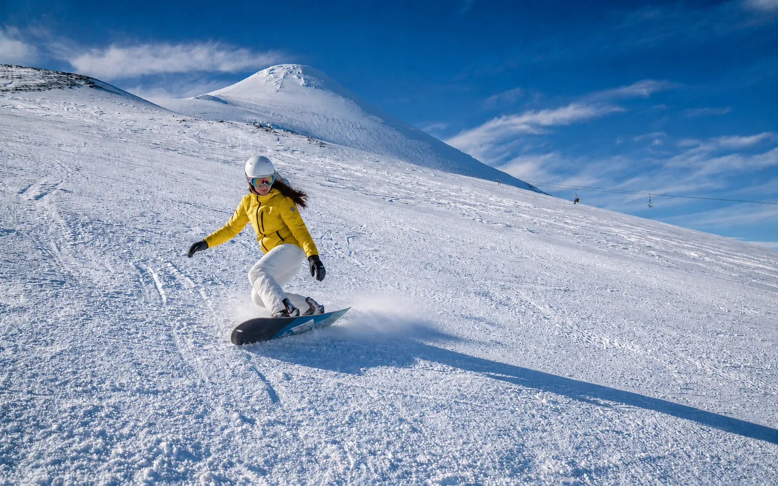Centro de ski de Farellones nos Andes
